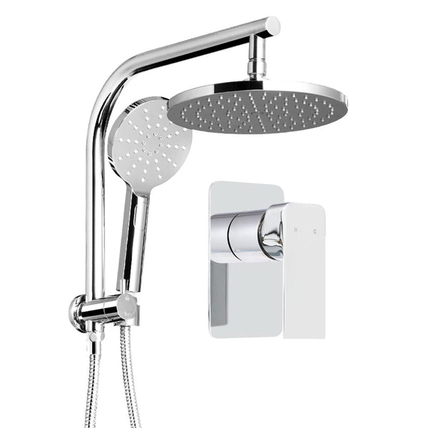Cefito WELS 9'' Rain Shower Head Mixer Round Handheld High Pressure Wall Chrome Does not apply