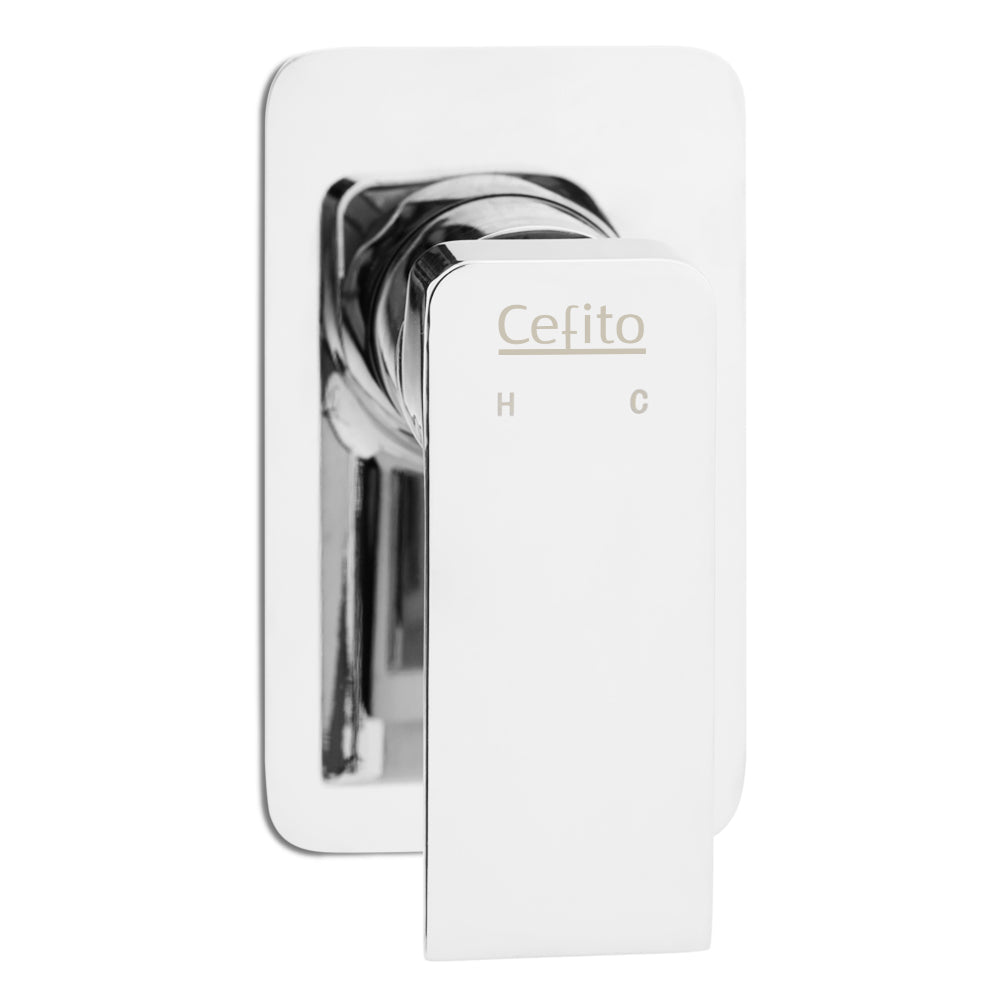 Cefito Bathroom Mixer Tap Faucet Rain Shower head Set Hot And Cold Diverter DIY Chrome Cefito