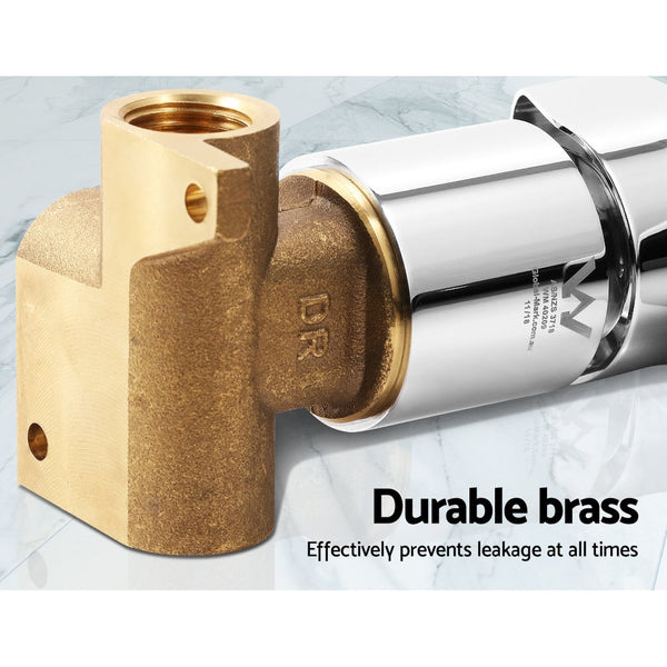 Cefito Bathroom Mixer Tap Faucet Rain Shower head Set Hot And Cold Diverter DIY Chrome Cefito