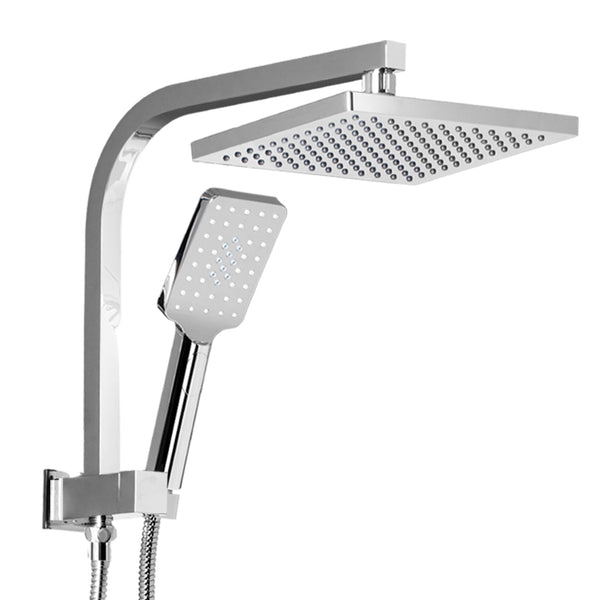 Cefito WELS 8'' Rain Shower Head Set Square Handheld High Pressure Wall Chrome Cefito