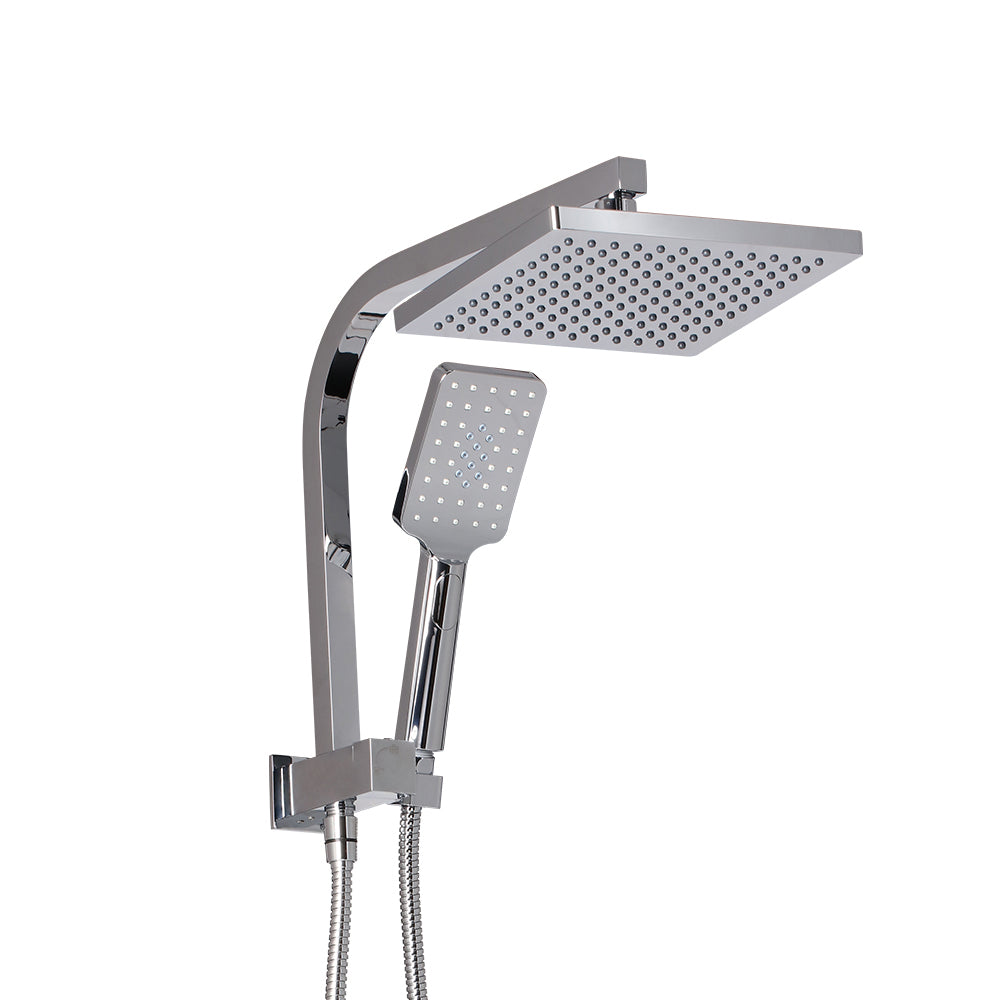 Cefito WELS 8'' Rain Shower Head Set Square Handheld High Pressure Wall Chrome Cefito