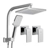 Cefito 8'' Rain Shower Head Set Handheld Square High Pressure wins Tap�Chrome