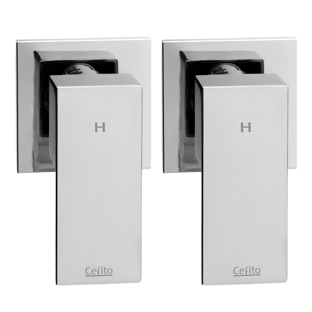 Cefito Bathroom Taps Faucet Rain Shower Head Set Hot And Cold Diverter DIY Chrome Does not apply
