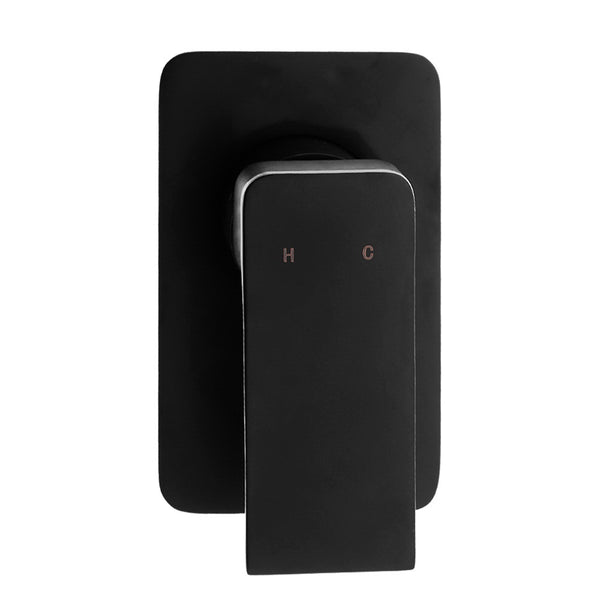 Cefito WElS 8'' Rain Shower Head Mixer Square High Pressure Wall Arm DIY Black freeshipping - Awezingly