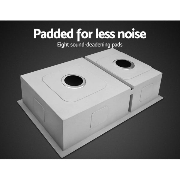 Cefito 71cm x 45cm Stainless Steel Kitchen Sink Under/Top/Flush Mount Silver Cefito