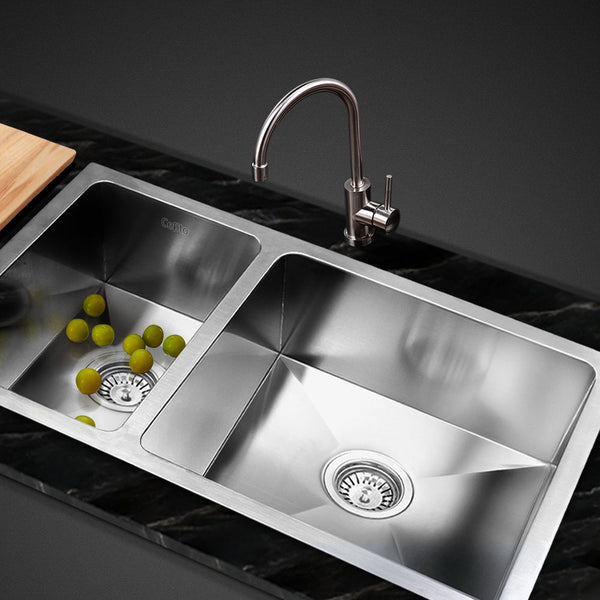 Cefito 71cm x 45cm Stainless Steel Kitchen Sink Under/Top/Flush Mount Silver Cefito