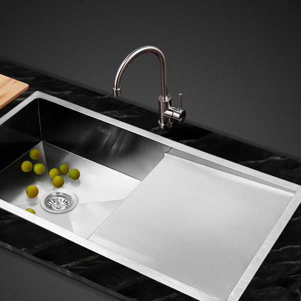 Cefito 96cm x 45cm Stainless Steel Kitchen Sink Under/Top/Flush Mount Silver freeshipping - Awezingly