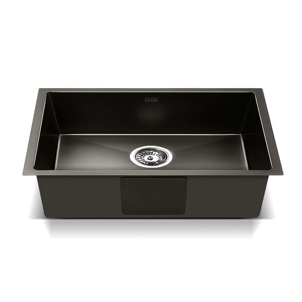 Cefito 30cm x 45cm Stainless Steel Kitchen Sink Under/Top/Flush Mount Black freeshipping - Awezingly