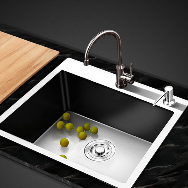 Cefito 55cm x 45cm Stainless Steel Kitchen Sink Flush/Drop-in Mount Silver freeshipping - Awezingly