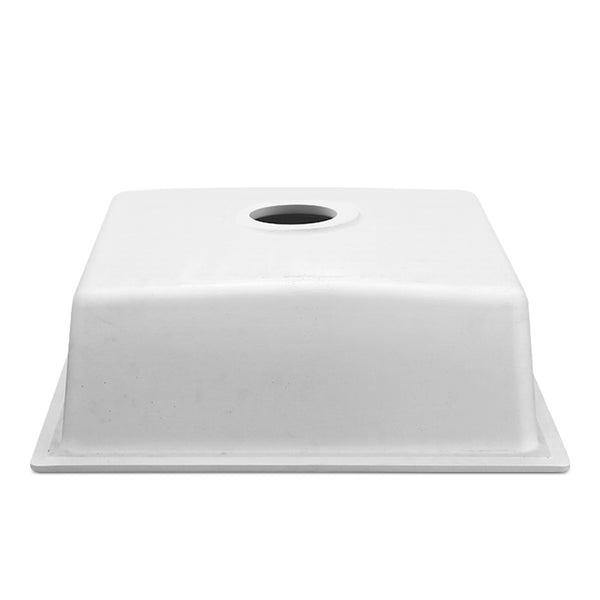 Cefito Stone Kitchen Sink 450X450MM Granite Under/Topmount Basin Bowl Laundry White freeshipping - Awezingly
