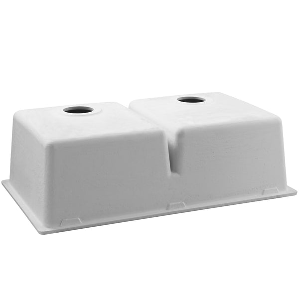 Cefito Stone Kitchen Sink 790X460MM Granite Under/Topmount Basin Double Bowl White freeshipping - Awezingly