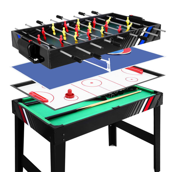 4-in-1 Games Table Soccer Foosball Pool Table Tennis Air Hockey Home Party Gift Does not apply