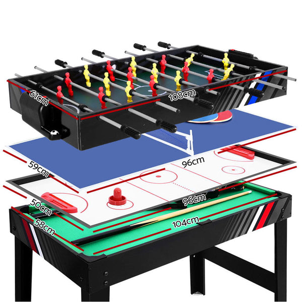 4-in-1 Games Table Soccer Foosball Pool Table Tennis Air Hockey Home Party Gift Does not apply