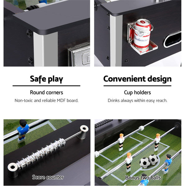 5FT Soccer Table Foosball Football Game Home Party Pub Size Kids Adult Toy Gift Does not apply