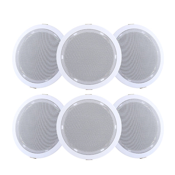 Giantz 6 Inch Ceiling Speakers In Wall Speaker Home Audio Stereos Tweeter 6pcs Giantz