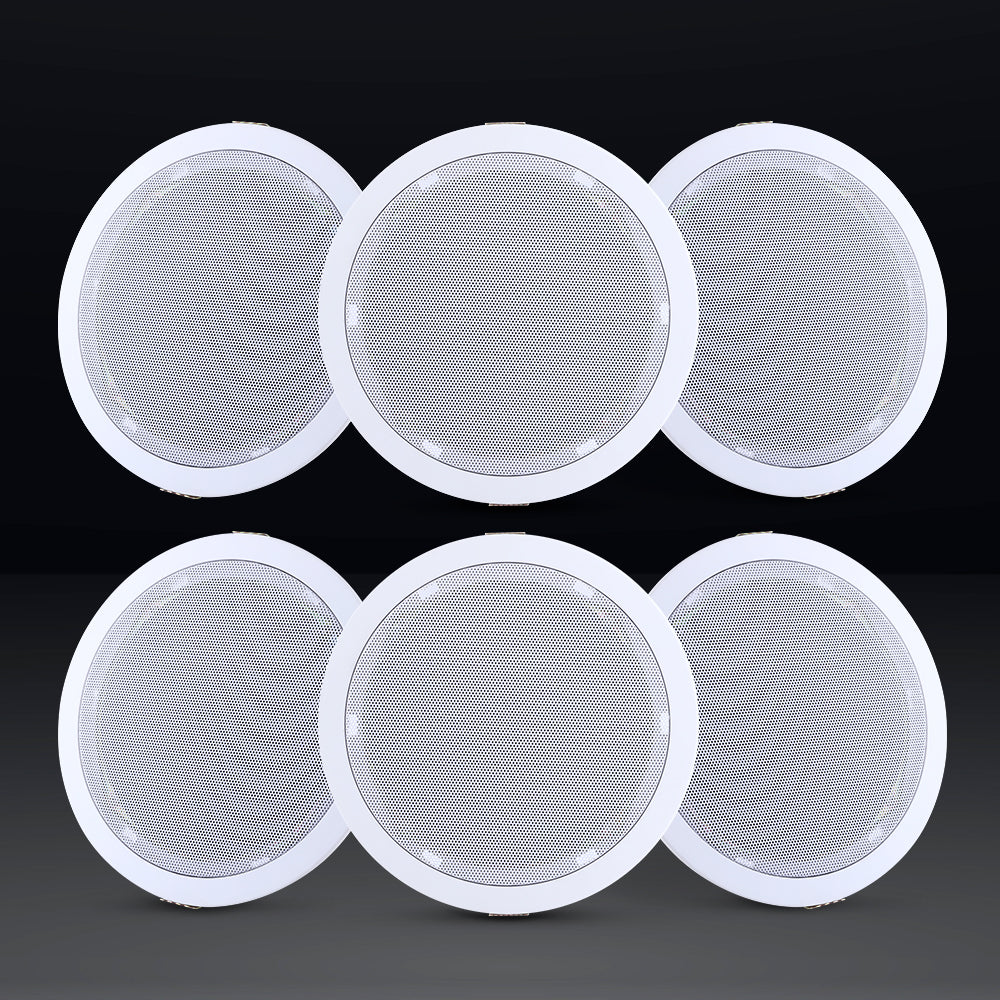 Giantz 6 Inch Ceiling Speakers In Wall Speaker Home Audio Stereos Tweeter 6pcs Giantz