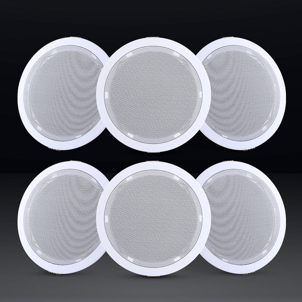 Giantz 6 Inch Ceiling Speakers In Wall Speaker Home Audio Stereos Tweeter 6pcs Giantz