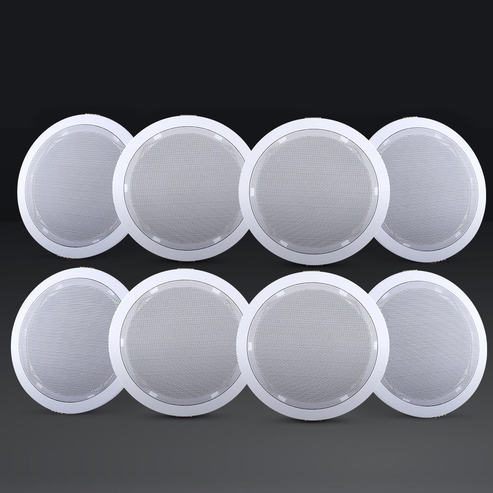 Giantz 6 Inch Ceiling Speakers In Wall Speaker Home Audio Stereos Tweeter 8pcs Giantz