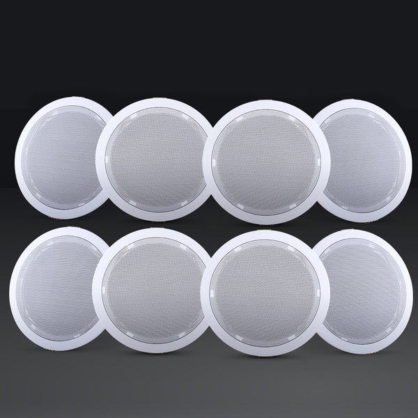 Giantz 6 Inch Ceiling Speakers In Wall Speaker Home Audio Stereos Tweeter 8pcs Giantz