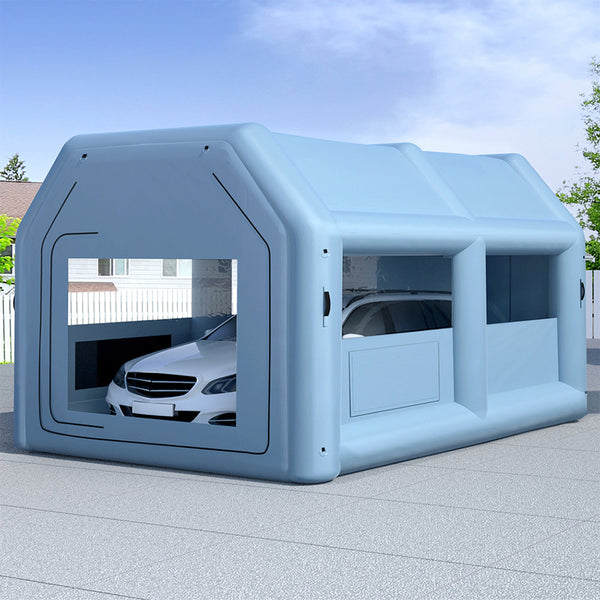 Giantz Inflatable Spray Booth 4X3M Car Paint Tent Filter System Blower Giantz