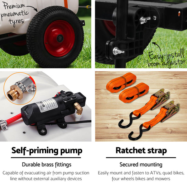 Giantz Weed Sprayer 100L Tank with Trailer Giantz