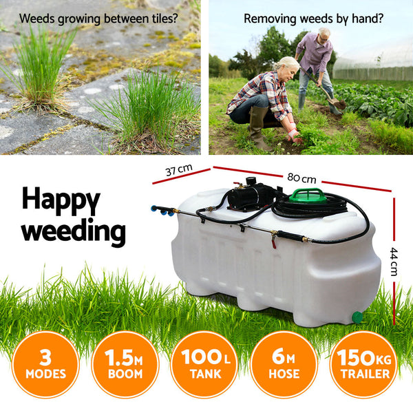 Giantz Weed Sprayer 100L Tank with Trailer Giantz