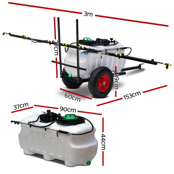 Giantz Weed Sprayer 100L Tank with Trailer Giantz