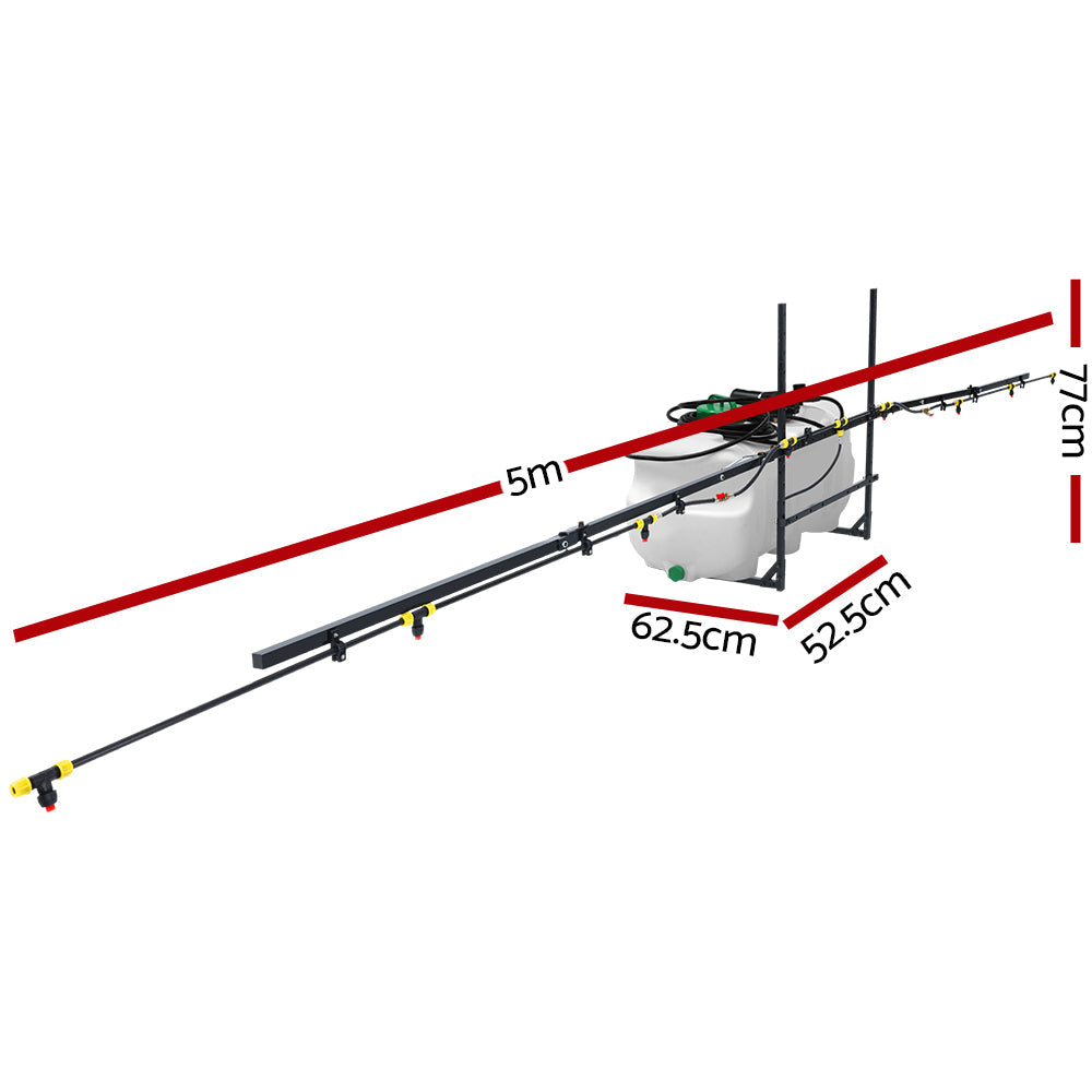 Giantz Weed Sprayer 5M Boom Spot Spray Tank ATV Trailer Tractor 100L Giantz