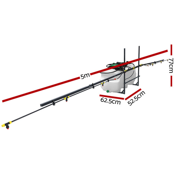 Giantz Weed Sprayer 5M Boom Spot Spray Tank ATV Trailer Tractor 100L Giantz