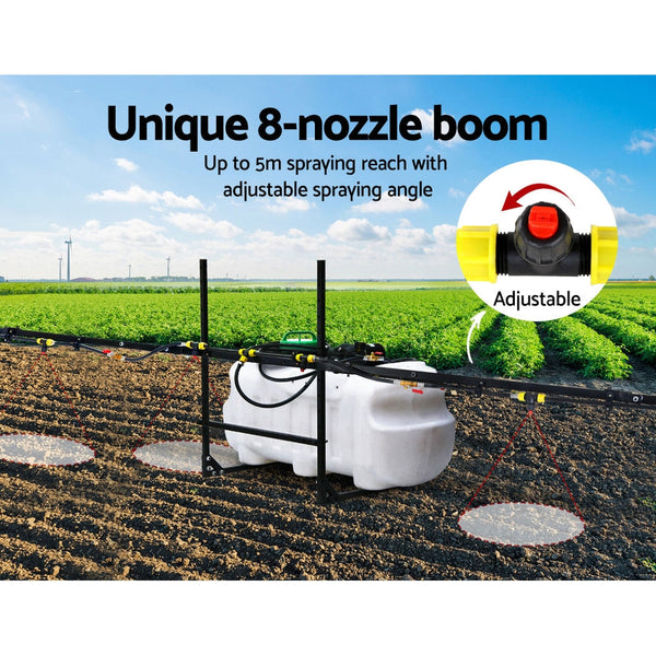 Giantz Weed Sprayer 5M Boom Spot Spray Tank ATV Trailer Tractor 100L Giantz