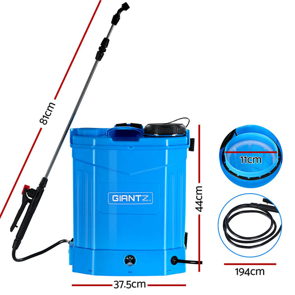 Giantz Weed Sprayer Electric 16L Knapsack Backpack Pesticide Spray Farm Garden Does not apply