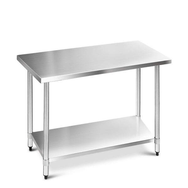 Cefito 1219 x 610mm Commercial Stainless Steel Kitchen Bench freeshipping - Awezingly