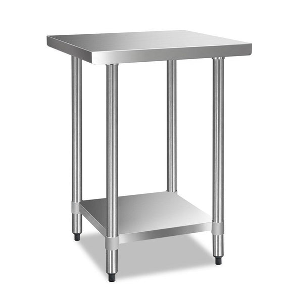 Cefito 610 x 610m Commercial Stainless Steel Kitchen Bench Cefito
