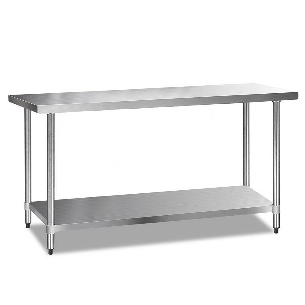 Cefito 610 x 1829mm Commercial Stainless Steel Kitchen Bench Cefito