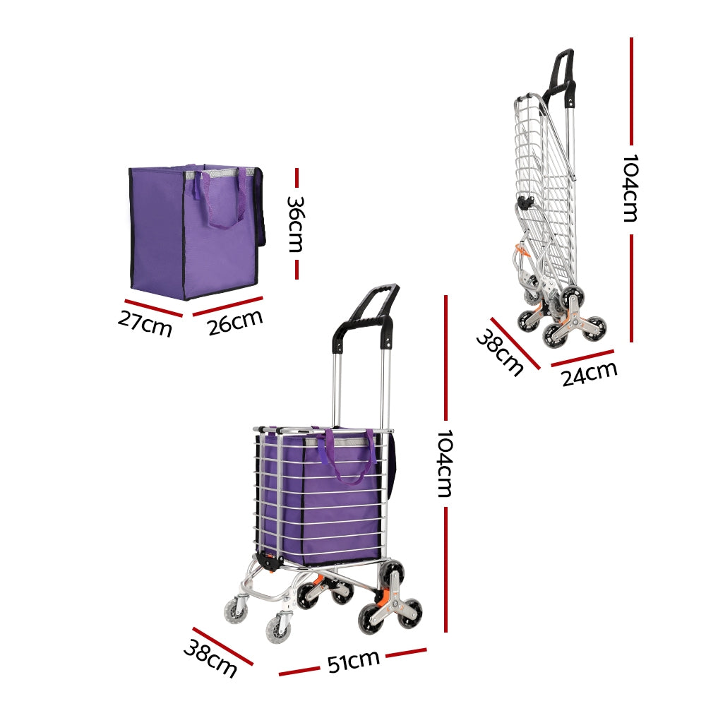 Emajin Foldable Shopping Cart Trolley 35L Grocery Bag Rolling Wheel Portable Does not apply