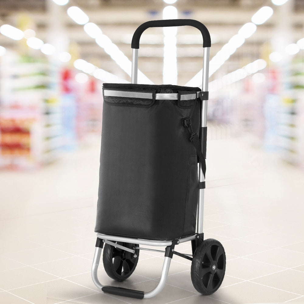 Emajin Foldable Shopping Cart Trolley Grocery Storage Portable Aluminum 45KG Does not apply