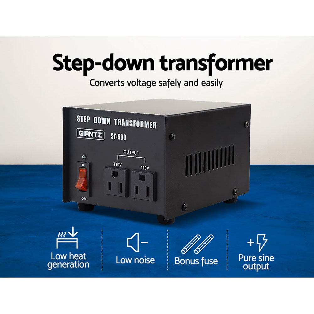 Giantz Stepdown Transformer 500W 240V to 110V Giantz