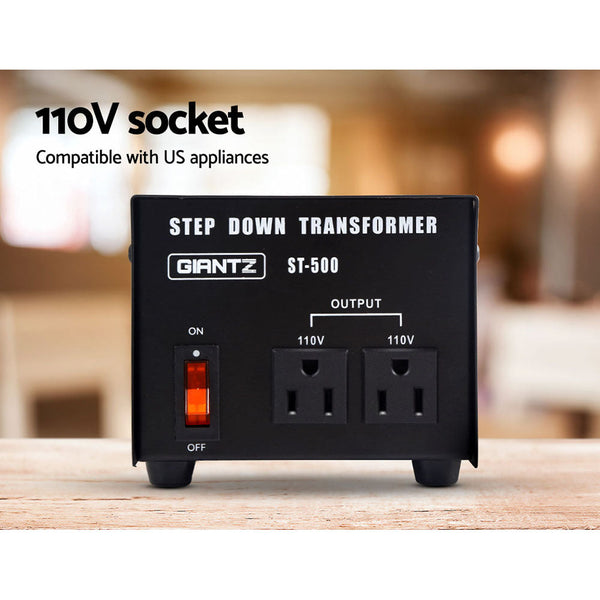 Giantz Stepdown Transformer 500W 240V to 110V Giantz