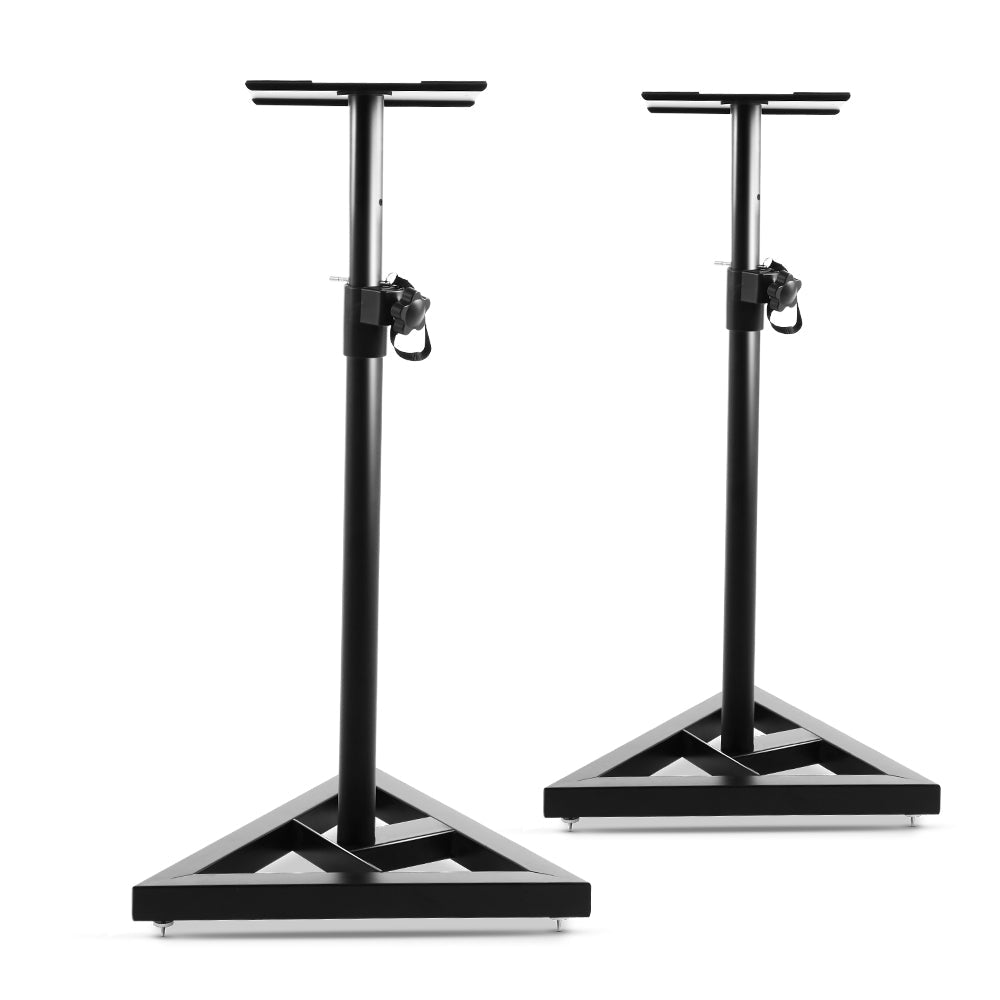 Set of 2 120CM Surround Sound Speaker Stand - Black Does not apply