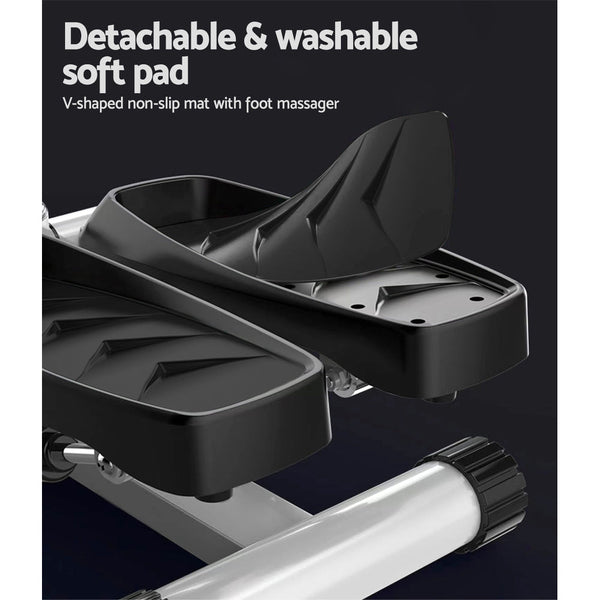 Everfit Mini Stepper with Resistance Rope Mat Folding Pedal Exercise Aerobic�Trainer Everfit