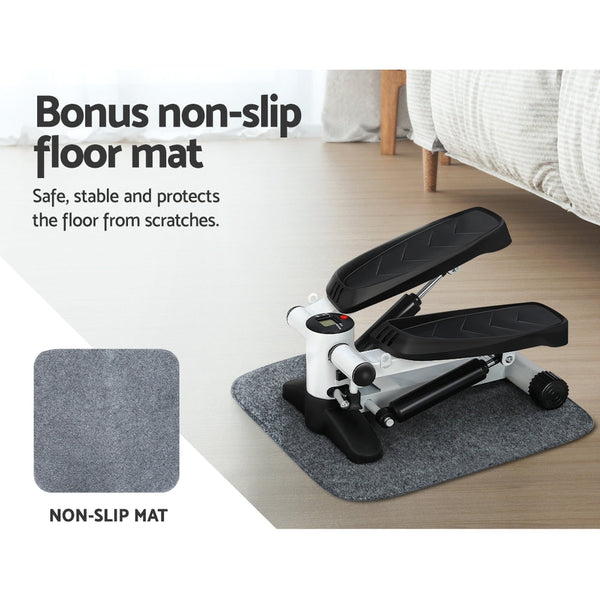 Everfit Mini Stepper with Resistance Rope Mat Folding Pedal Exercise Aerobic�Trainer Everfit