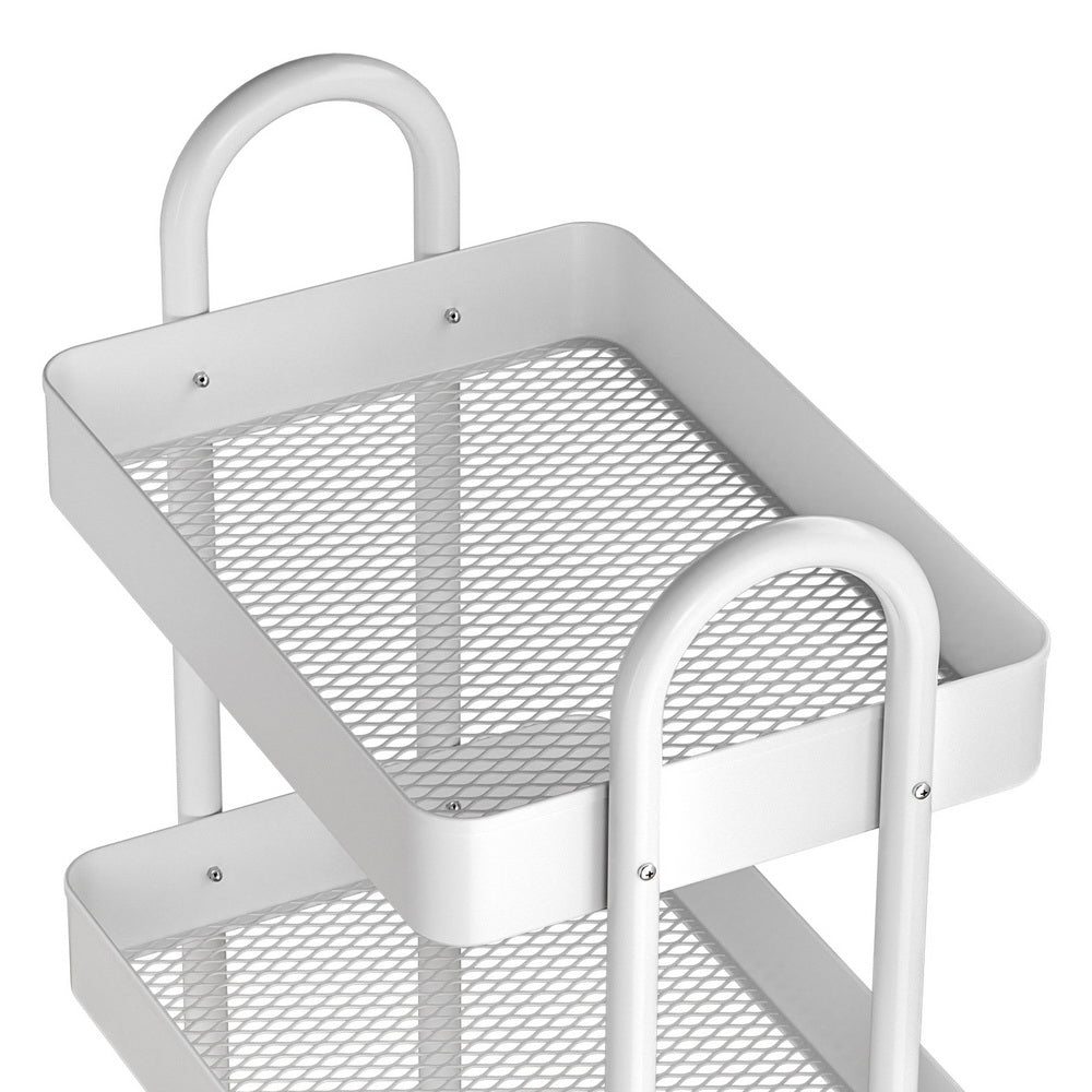 Artiss Storage Trolley Kitchen Cart 4 Tiers White Artiss