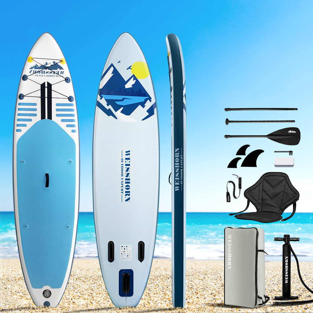 Weisshorn Stand Up Paddle Board Inflatable SUP Surfboard Paddleboard Kayak 10FT Weisshorn