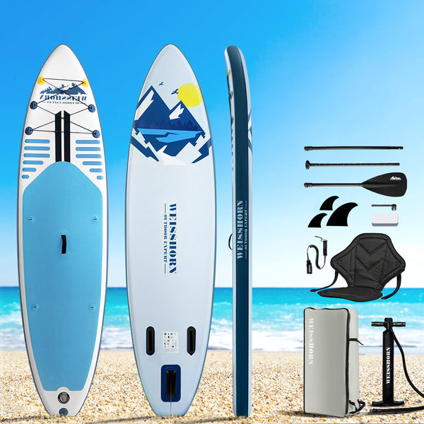 Weisshorn Stand Up Paddle Board Inflatable SUP Surfboard Paddleboard Kayak 10FT Weisshorn