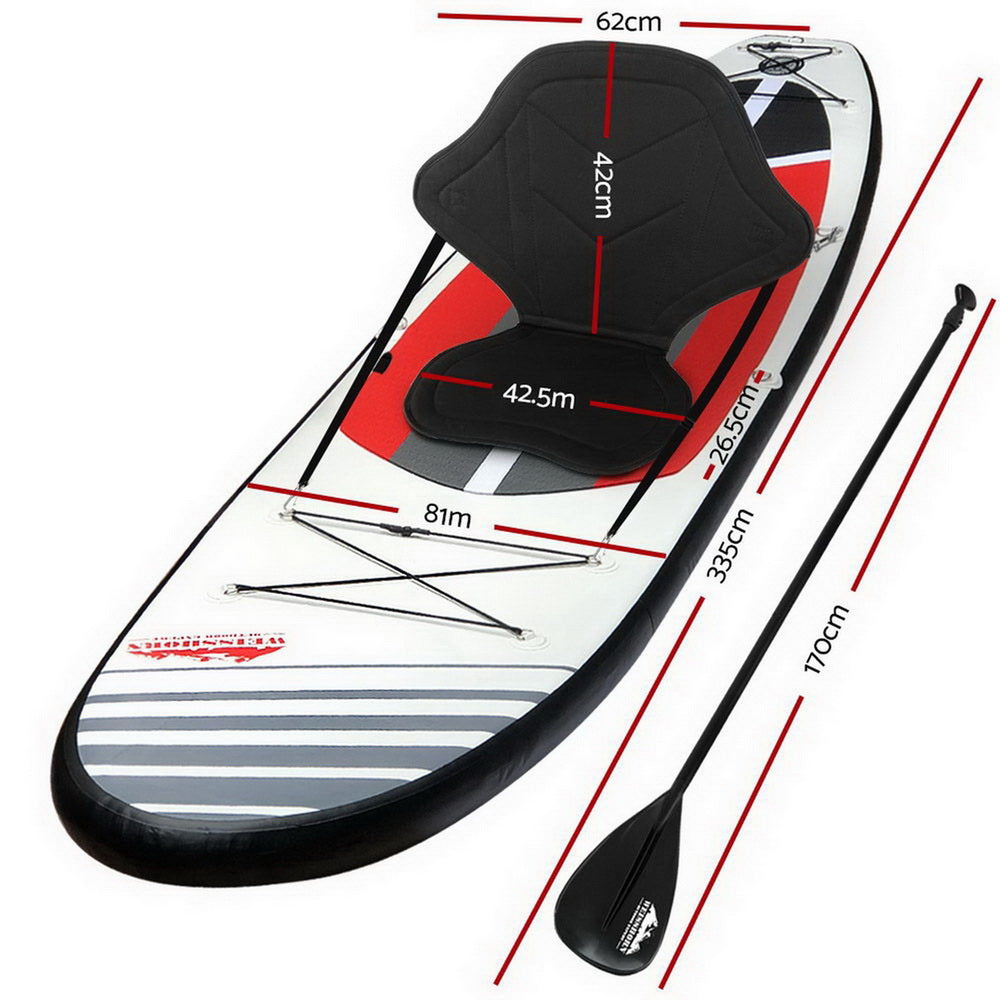 Weisshorn Stand Up Paddle Boards SUP 11ft Inflatable Surfboard Paddleboard Kayak Weisshorn