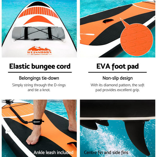 Weisshorn Stand Up Paddle Board Inflatable 11ft SUP Surfboard Paddleboard Kayak Weisshorn