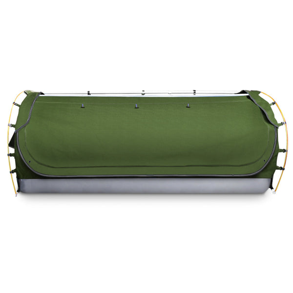 Weisshorn Double Swag Camping Swags Canvas Free Standing Dome Tent Celadon Weisshorn