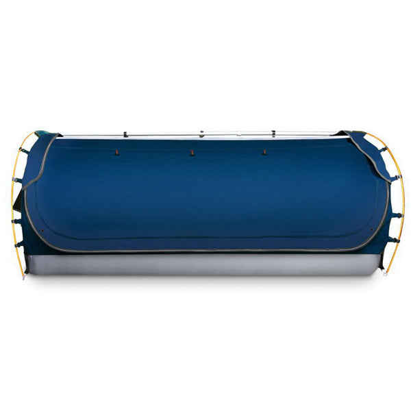 Weisshorn Double Swag Camping Swags Canvas Free Standing Dome Tent Dark Blue freeshipping - Awezingly