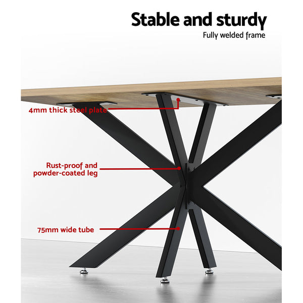 Artiss Starburst Table Legs Coffee Dining Table Legs DIY Metal Leg 120X68cm Artiss
