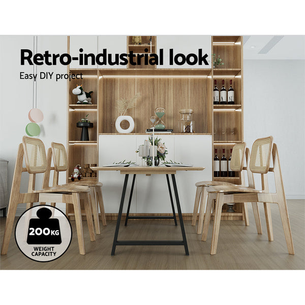 Artiss  Set of 2 Table Legs Coffee Dining Table Legs DIY Metal Leg 72X50cm Artiss